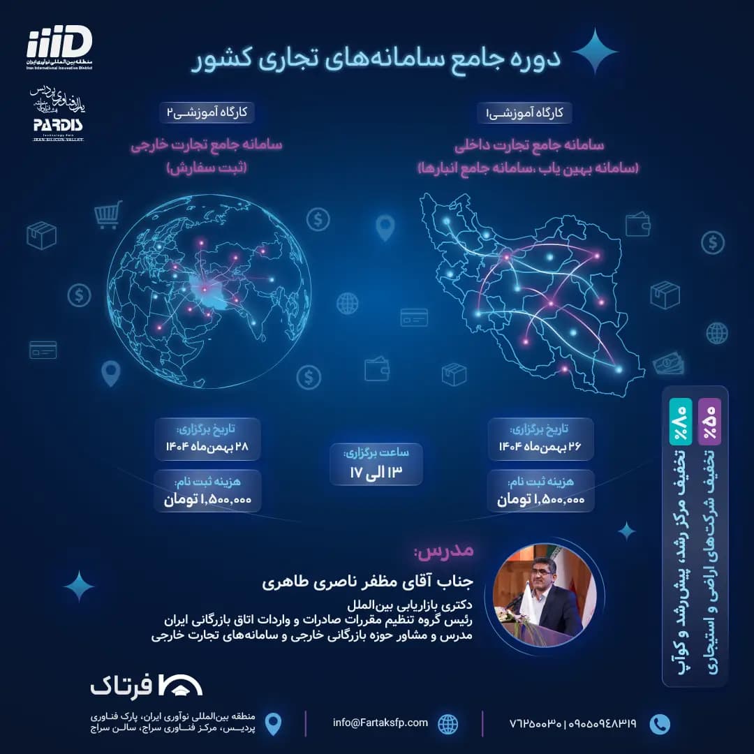 دوره های جامع سامانه های تجاری کشور