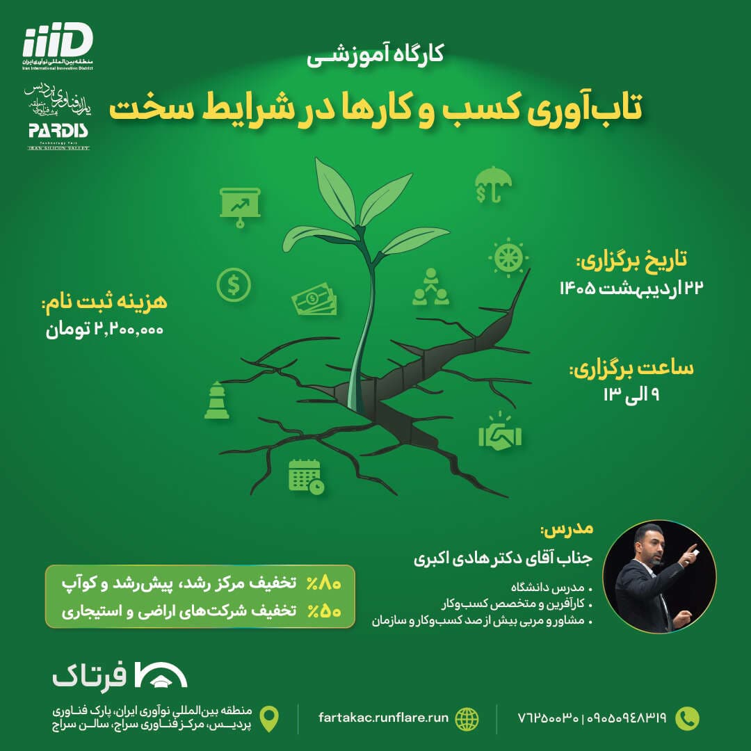  کارگاه تاب آوری کسب و کارها در شرایط سخت